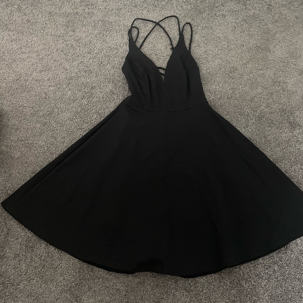 Black short dress